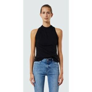 RtA Black Mock Neck Sleeveless Ribbed Sabrina Tank Sz. XS